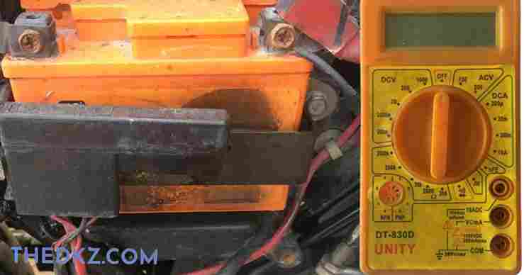 how to check bike battery with multimeter